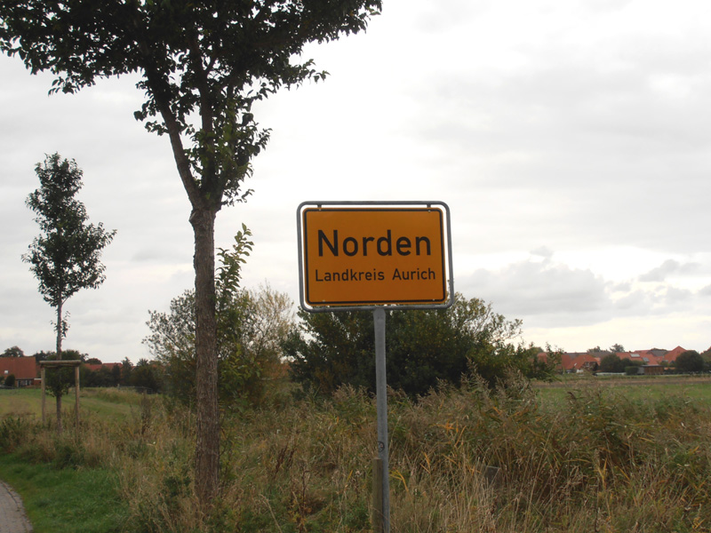 Ortsschild Norden (Foto: ts / cc-by-sa)